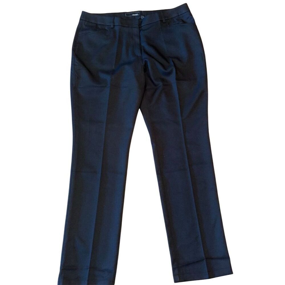 WORTHINGTON Women's Black Straight-Leg Dress Pants